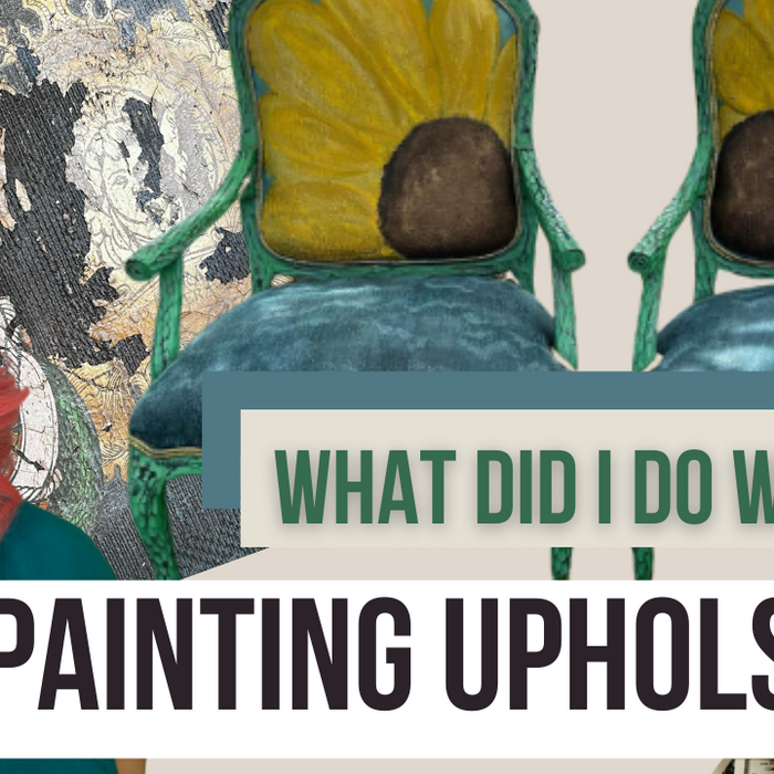 How to paint fabric chairs with DIY clay paint (and keep them soft too!)
