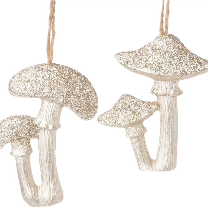 Choice of Champagne Mushroom Ornament | Christmas & Holiday Home Decor