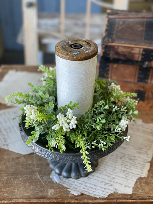 Harpeth Berries Candle Ring | 9" | Cream All Season Home Decor