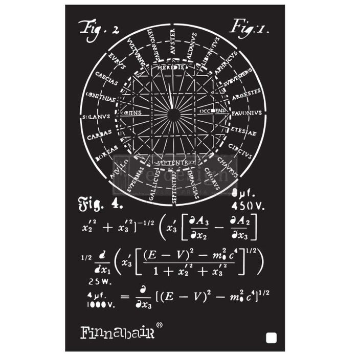 Rocket Science | Finnabair Stencil 6 x 9 inches | Redesign with Prima