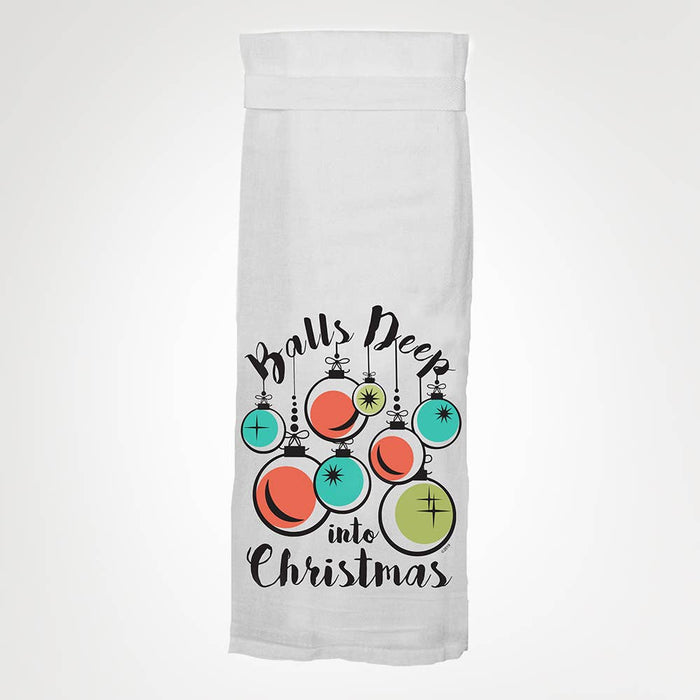 Twisted Wares - Balls Deep KITCHEN TOWEL