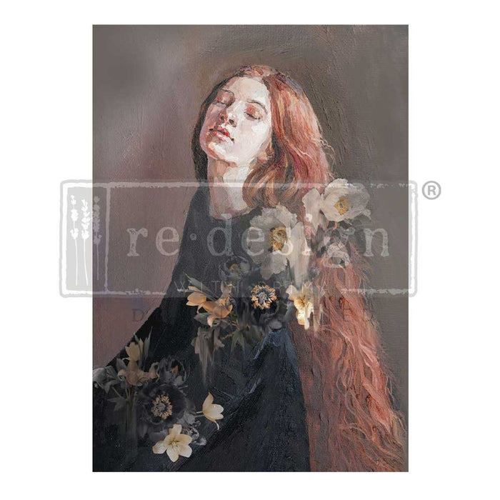 SERENE THOUGHT – 1 SHEET, A1 SIZE | A1 DECOUPAGE FIBER | Redesign with Prima