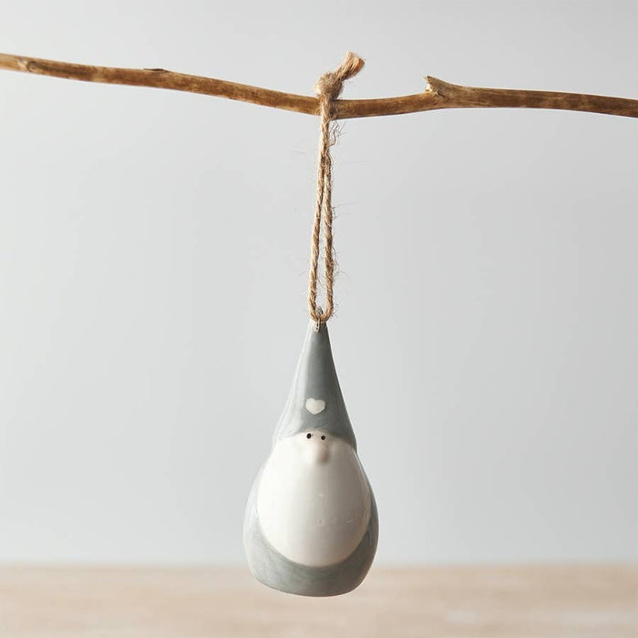 Gainsborough Giftware - Grey and White Heart Gonk Hanger, 8cm