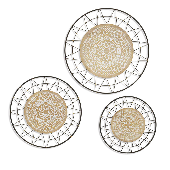 The Gerson Companies - S/3 Wood and Metal Wall Decor, Lg is 23.5" (UPC Breakdown: L