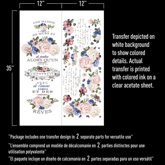 Lavender Bush | Full Size 22 x 30 | Furniture Transfer by Redesign with Prima