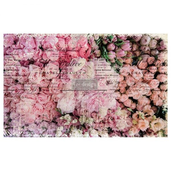 Flower Market Decoupage Decor Tissue Paper