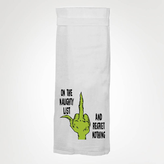 Twisted Wares - On The Naughty List KITCHEN TOWEL
