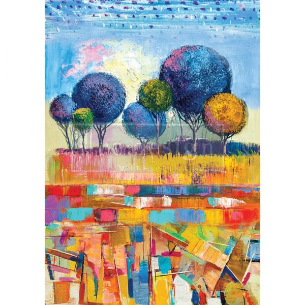 A1 RICE PAPER – EXPRESSIVE TREES | Decoupage Paper