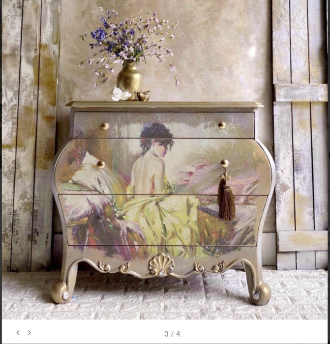 PEACEFUL 23.4″X33.1″ Rice Decoupage Paper by Redesign with Prima