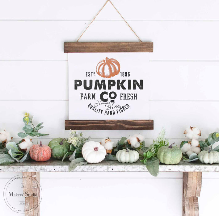 Pumpkin Co Mesh Stencil by A Maker's Studio | Fall Home Decor