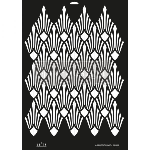 SUN LIT DIAMONDS | DÉCOR STENCIL KACHA | DESIGN SIZE 17″X22.8″ / SHEET SIZE 18″X25.5″