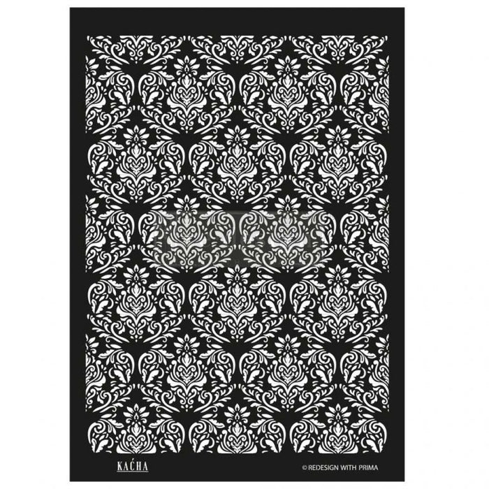 DÉCOR STENCIL KACHA – RENATA – 18″X25.5″ LASER CUT ON 16 MIL MYLAR | Redesign with Prima