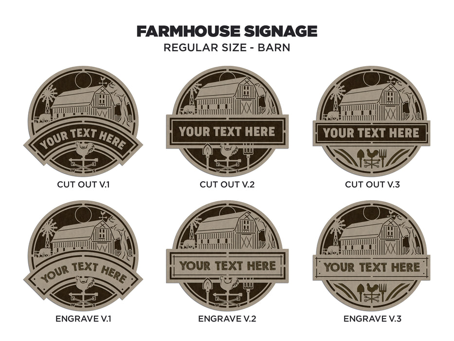 Farmhouse Signage (10.5" x 10.5") Choice of themes