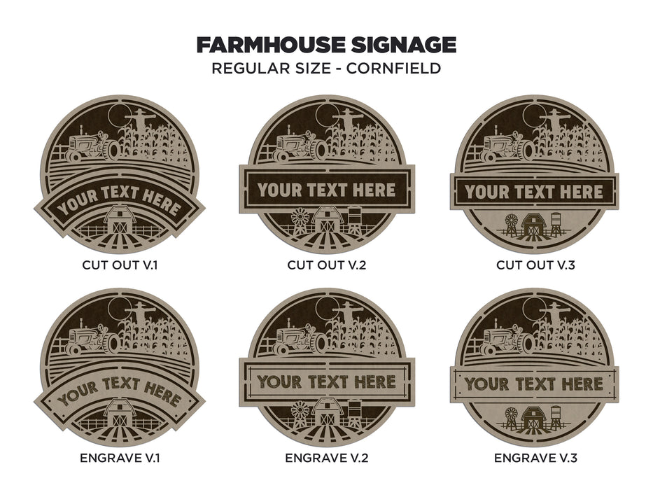 Farmhouse Signage (10.5" x 10.5") Choice of themes