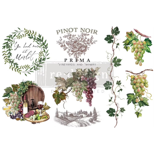 Wine Decor Transfer