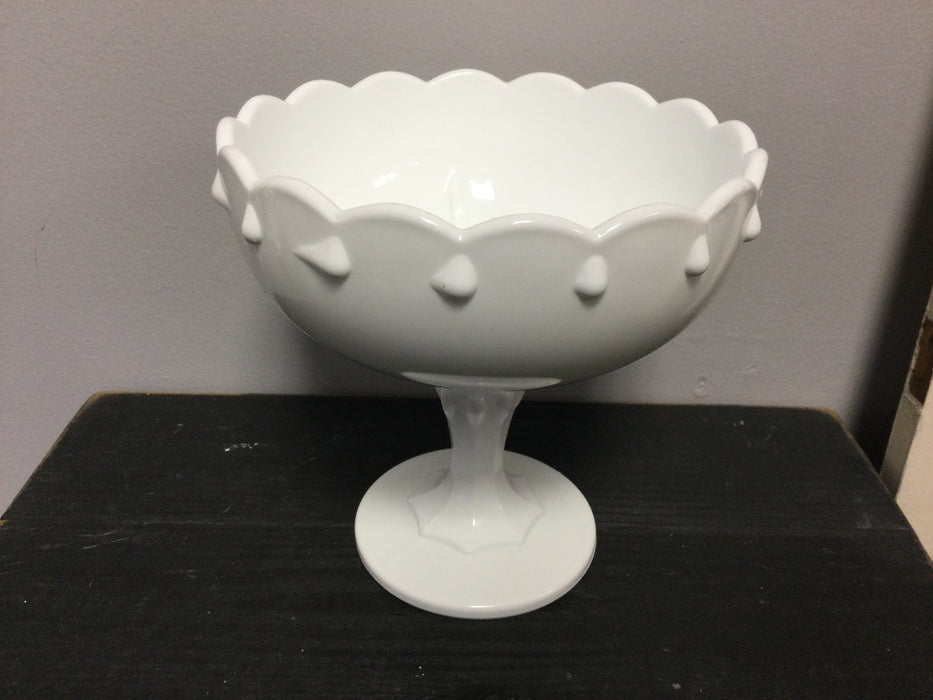 Milk Glass Compote