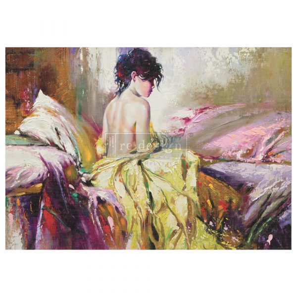 PEACEFUL 23.4″X33.1″ Rice Decoupage Paper by Redesign with Prima