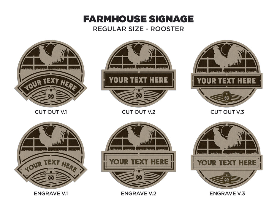 Farmhouse Signage (10.5" x 10.5") Choice of themes