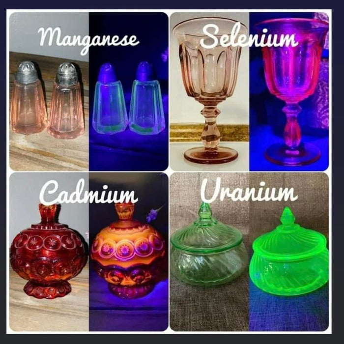 Why does it Glow? More than just Uranium Glass, Clear Glass Can Glow Under Blacklight Too!