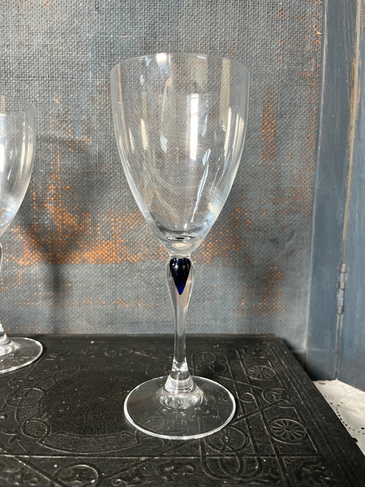 Venise Saphir Genuine Lead Crystal Wine Glasses by Cristal D’Arques-Durand | Set of 4