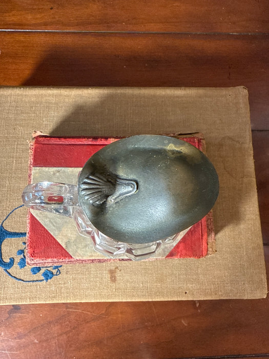 Circa 1860 Grenade shape Mold Blown Syrup Dispenser With Pontil Mark