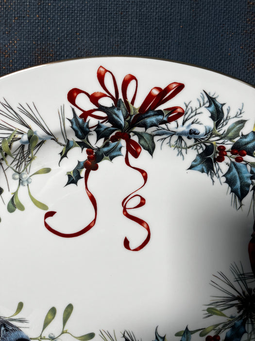 Lenox Winter Greetings 16” Oval Serving Platter | Christmas & Holiday Home and dinner table decor | china