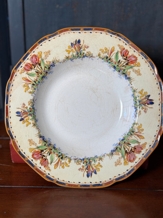 Pair of Crown Ducal English Antique Soup Bowls