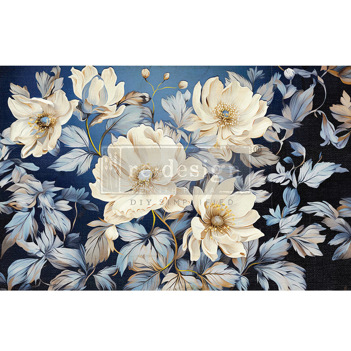 Cerulean Blooms Decoupage Decor Tissue Paper | Redesign with Paper