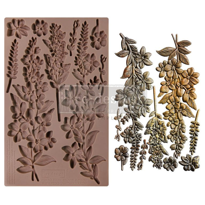 Country Blossom Decor Mould | 5 x 8 x 8mm | Redesign with Prima