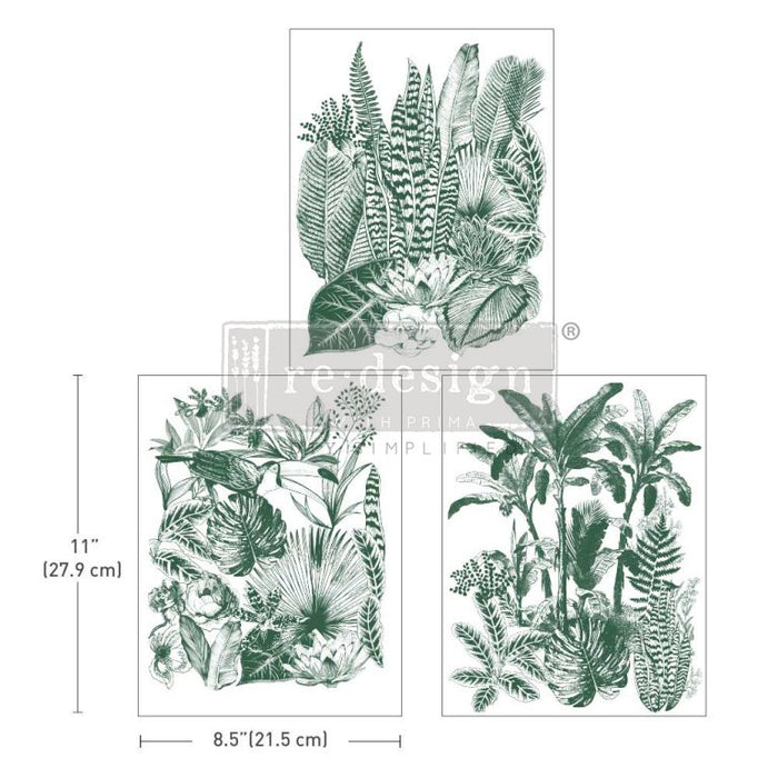 Green Foliage | Middy Transfer | Redesign with Prima 8.5 x 11 inches