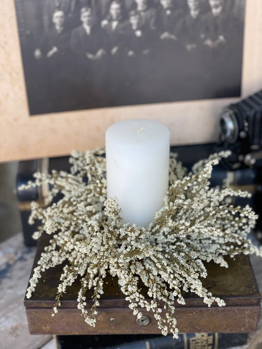 Heather Candle Ring | Cream All Season Home Decor