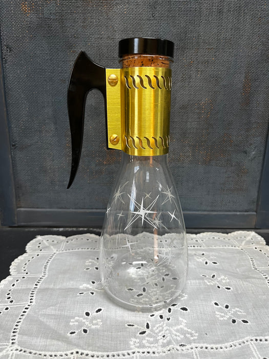 Jim Beam Atomic Star Decanter | Coffee Pot |Liquor Bottle | Glass Carafe