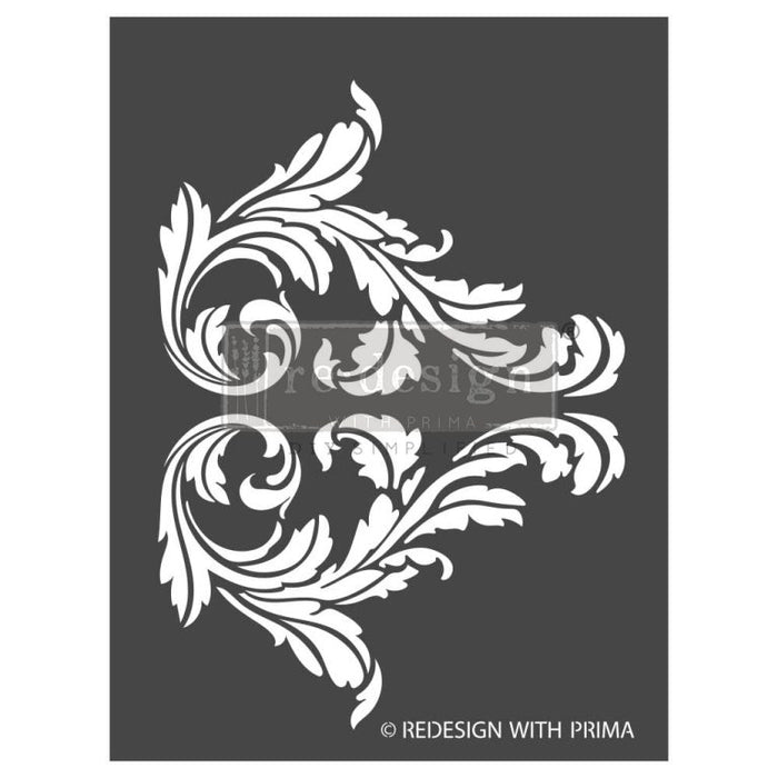 Splendid Scroll | LIMITED EDITION | 3D Decor Stencil | Redesign with Prima | 9 x 12 inches | .8MM thick