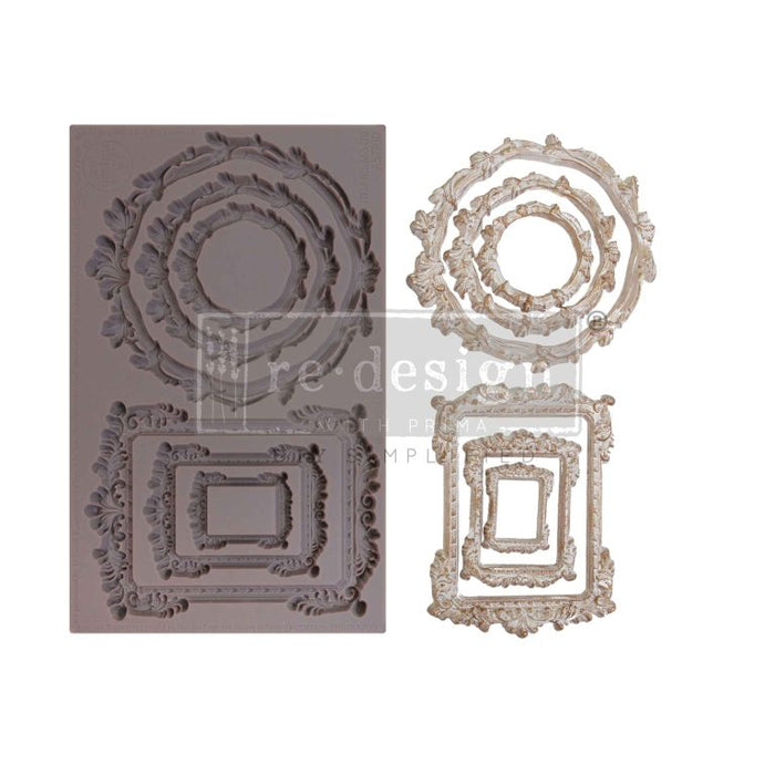 Astrid Decor Mould | Limited Edition | Redesign with Prima | Round and Rectangular Frames | 5 x 8 mold