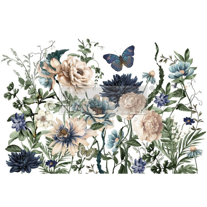 Cerulean Blooms | Full Size Transfer | Redesign with Prima