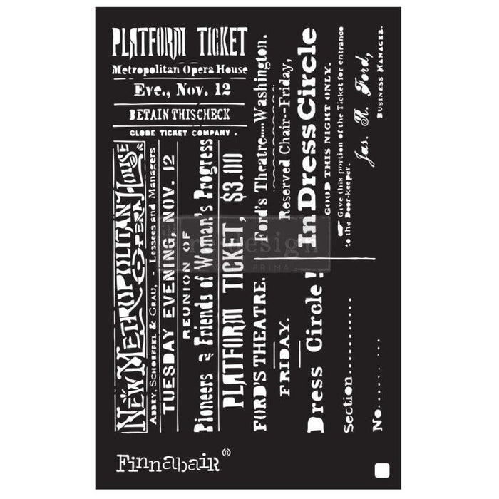 Theater Night | Finnabair Stencil 6 x 9 inches | Redesign with Prima