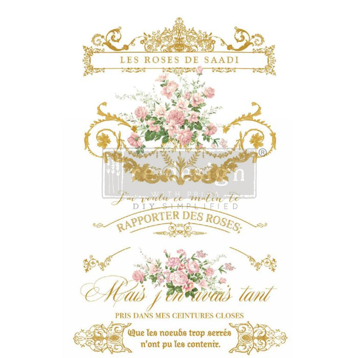 Les Roses | Redesign by Prima Transfer Designed by Kacha | Full Size Tube 24 x 35