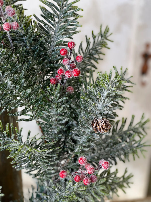 Winter Jewel Hemlock Wreath | 22" Christmas and Holiday Home Decor
