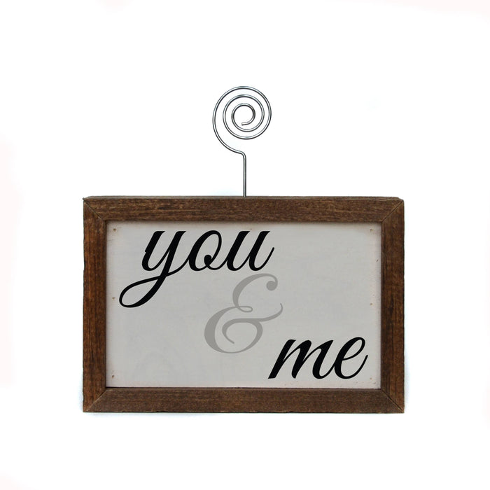 Driftless Studios - 6X4 Tabletop Picture Frame Block - You & Me