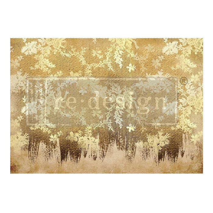GILDED LACE – 1 SHEET, A1 SIZE | A1 DECOUPAGE FIBER | Redesign with Prima