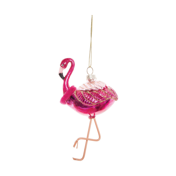 Pink Flamingo Ornament by Beachcombers