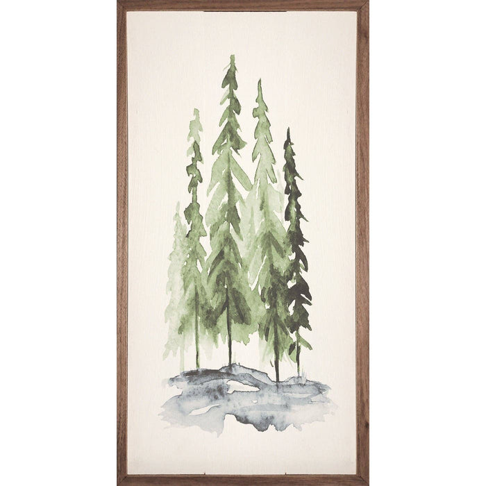 Watercolor Pines | Christmas Home Decor | Wall Art