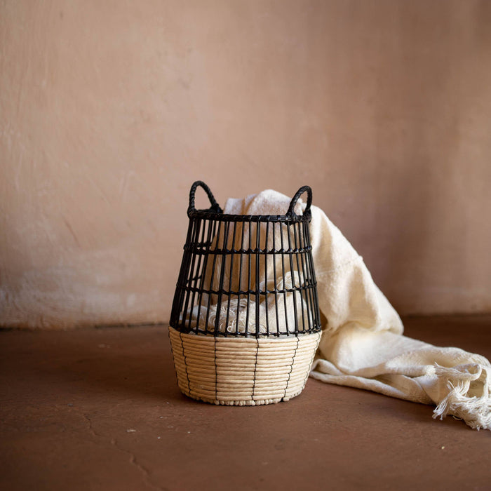 Lachlan Natural Woven Basket | Boho, Farmhose, and Coastal Home Decor