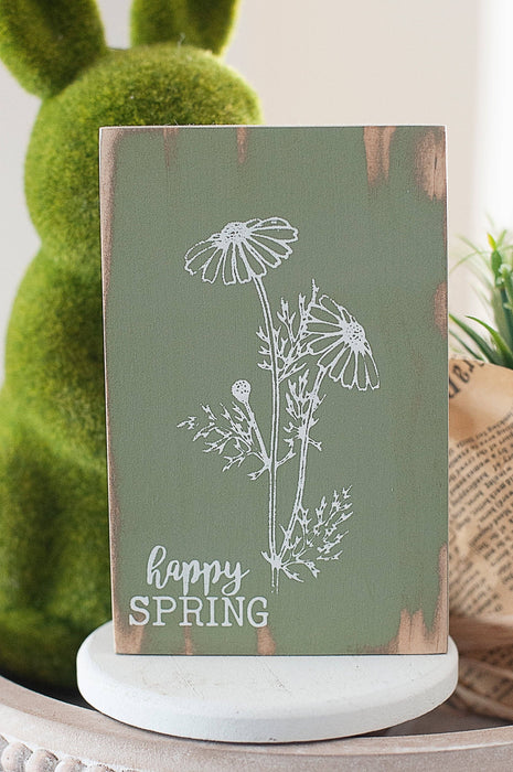 Handmade 365 - Happy Spring Block Sign