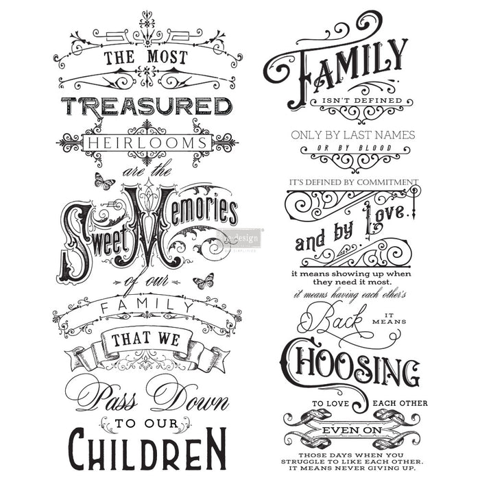 Family Heirlooms | Full Size 22 x 27 | Furniture Transfer by Redesign with Prima
