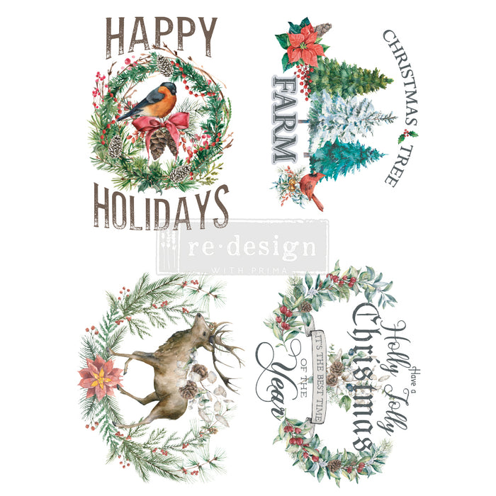 Holly Jolly Xmas | Furniture and Decor Transfer by Redesign with Prima | Holiday Christmas