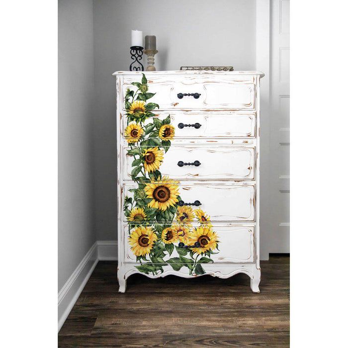 DECOR TRANSFERS® – SUNFLOWER – TOTAL SHEET SIZE 24×35, CUT INTO 2 SHEETS