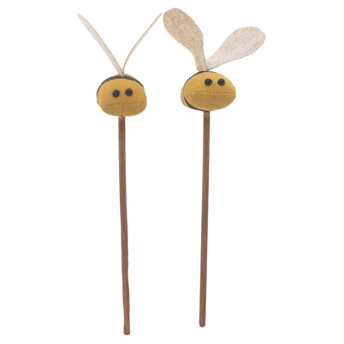 WT Collection - A Wing Tai Trading Company - Set of 2 Bee on A Stick - 3 X 1.75 X 10.75 in Each