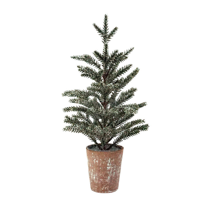 Bright Ideas - Lg Frosted Pine Tree w/LED Light