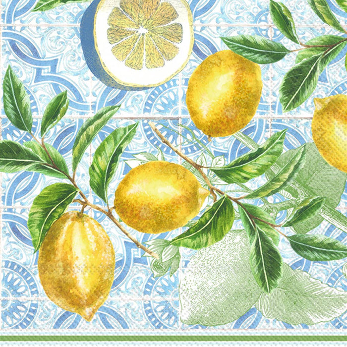 Paper Lunch Napkin Citrus Lemon